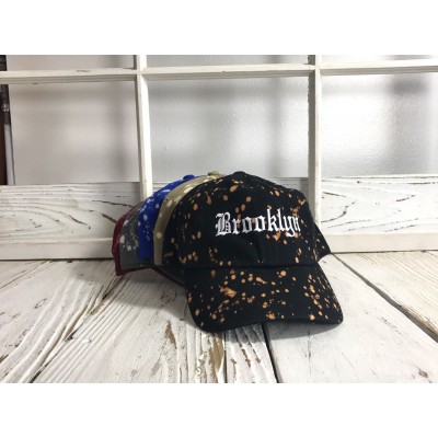 BROOKLYN Bleached Dad Hat Brooklyn Baseball Cap  Many Colors Available  eb-86934919